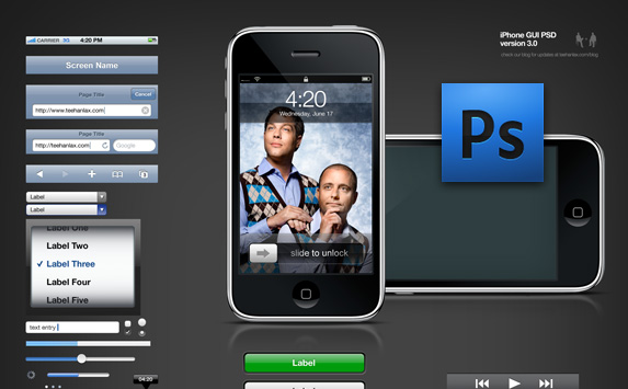 iPhone GUI PSD