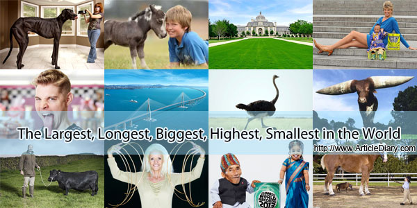 Largest Smallest Longest Highest Biggest in World